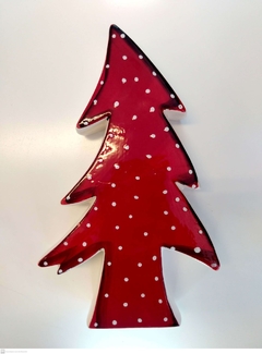 Árbol de cerámica rojo
