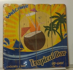 Cuadro tropical bar
