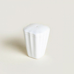 Salero de ceramica blanca ranuras - comprar online