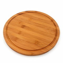 Tabla de pizza de 33 cm madera bambu