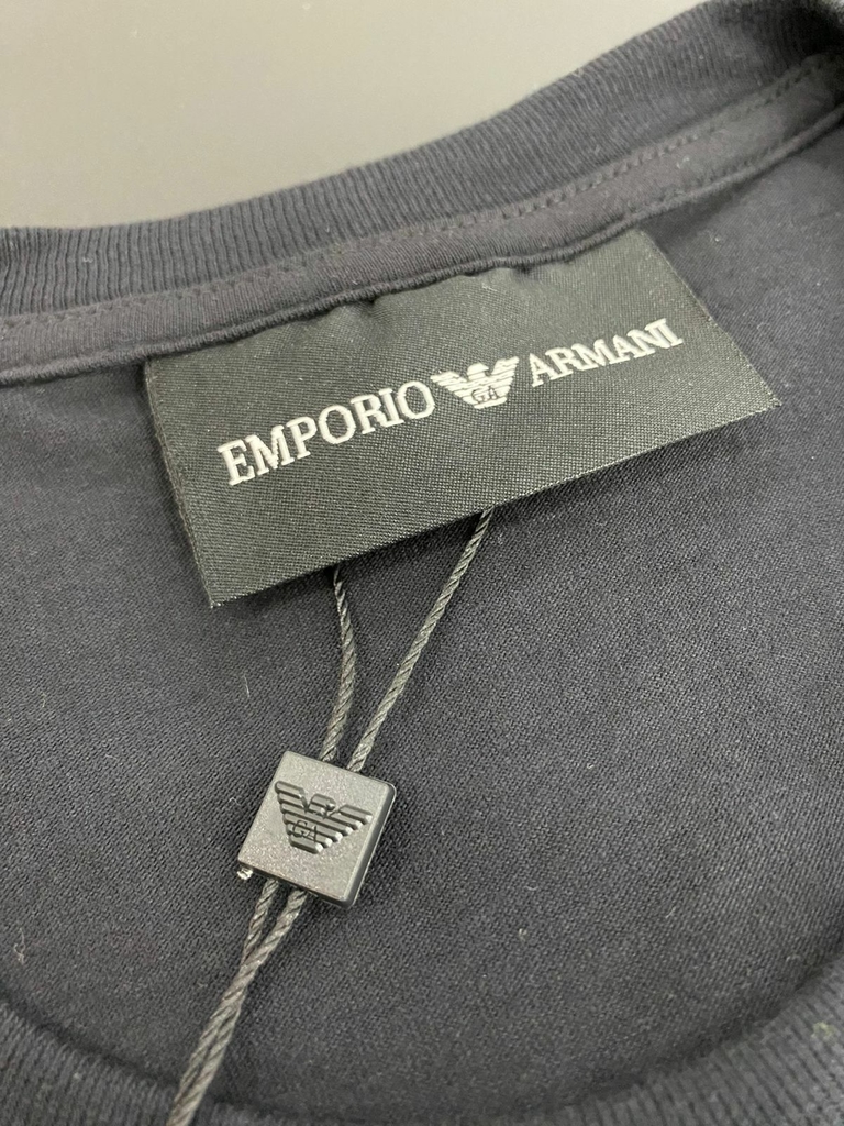 Camisa Polo Empório Armani Azul Marinho, Tamanho: M