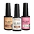 Kit 3 Gel Base - Nude + Pink + Gel Base Clear - Beltrat