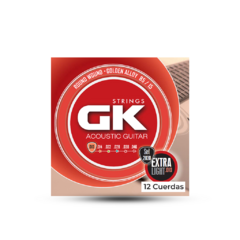 Encordado Gk 10 Guitarra Acustica 12 Cuerdas