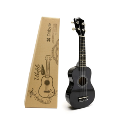 Ukelele Disbyte Soprano con funda y manual Negro - comprar online