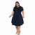 Vestido casual godê plus size.