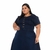 Vestido casual godê plus size. na internet