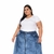 Saia jeans plus size. - comprar online