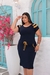 Vestido plus size listra no ombro.