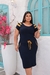 Vestido plus size listra no ombro. - Aure Modas