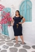 Vestido plus size listra no ombro. - comprar online