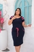 Vestido plus size listra no ombro. - comprar online