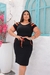 Vestido plus size listra no ombro. - Aure Modas