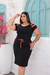 Vestido plus size listra no ombro. - comprar online