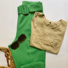 Pantalon Juliet verde hoja en internet