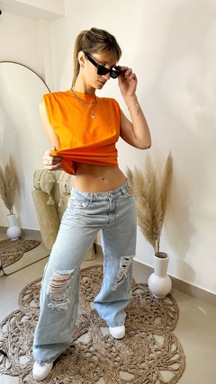 Musculosa Lara naranja - Calo Clothes