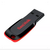 Pendrive SanDisk Cruzer Blade 64GB nas cores preto e vermelho, modelo compacto e portátil.