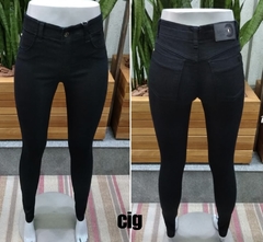 Calça Cigarrete Jeans Preta