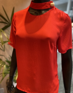 Blusa Crepe Vermelha - comprar online