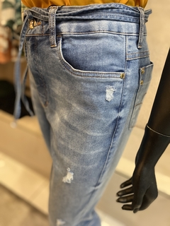 Calça Capri Jeans Com Cordão - comprar online