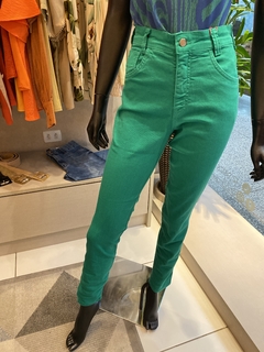 Calça Jeans Skinny Verde
