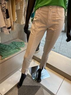 Calça Capri Jeans Branca