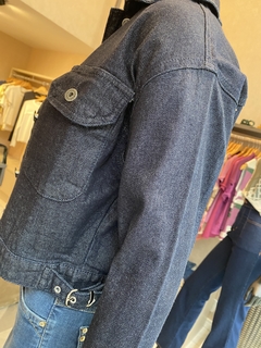 Jaqueta Cropped Jeans Escuro - Fino Look