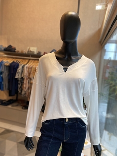 Blusa Viscolycra Mg Longa - Fino Look