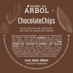 Ingredientes e información nutricional Chocolate Chips