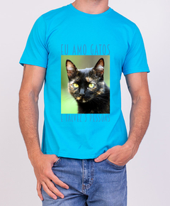 Camiseta Quality Mama Gipsy Eu amo Gatos.