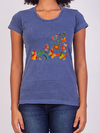 Camiseta Estonada Feminina com Borboletas Mama Gipsy.