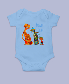 Body Infantil Eu amo gatos Mama Gipsy - buy online