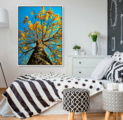 Ipê Amarelo com céu azul: Canvas Tela Fine Art 60x80 cm - buy online