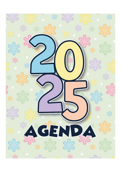 Imagem do AGENDA DATADA 2025 C/ HORÁRIO