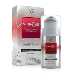 VIBROU VIBRADOR LÍQUIDO SABOR MORANGO 17ml