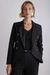 BLAZER ACINTURADO COM BOTÕES PRETO - comprar online