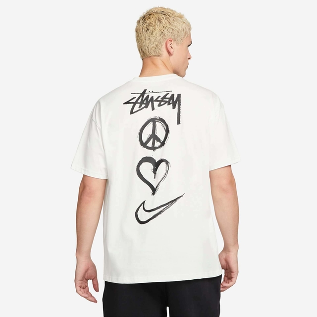Nike Stussy Peace Love Swoosh Tシャツ L