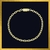 Pulseira elo cadeado banhado a ouro 18k