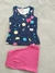 Conjunto feminino Verão Valeen Kids regata com short tam.3