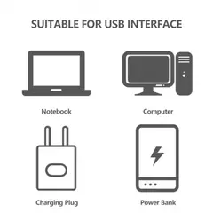 Lámpara de enchufe USB para ordenador, carga de energía móvil, lámparas pequ en internet