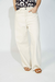 Pantalon Ver Jean Wide Leg Gabardina Crudo - tienda online