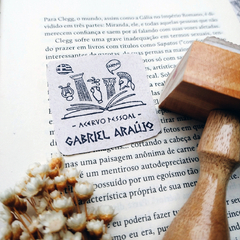 Carimbo Ex Libris | Grego - modelo 01 - comprar online