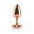 Plug Anal Metal Go Play Teo Rose Gold - 7 cm x 2,5 cm - Senhor Vibrador