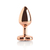 Plug Anal Metal Go Play Teo Rose Gold - 7 cm x 2,5 cm na internet