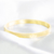 Pulseira Bracelete Amanda com Baixo Relevo de Círculos Folheado em Ouro 18k - comprar online