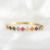 Pulseira Flores Cravejadas com Zircônias Folheada a Ouro 18k - comprar online