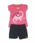 CONJUNTO INFANTIL MENINA CAMISETA E SHORT SÓ VESTIR