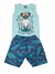 CONJUNTO INFANTIL CACHORRO SKATISTA REGATA + BERMUDA