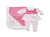 Saída em Plush Menina Kiguri Baby Rosa - comprar online