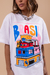 T-Shirt Oversized - Brasil - COLORS SHIRT