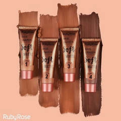 BASE LÍQUIDA SOFT MATTE - RUBY ROSE - 29ml - TONS CAFÉ 01, 02, 03, 04 - comprar online